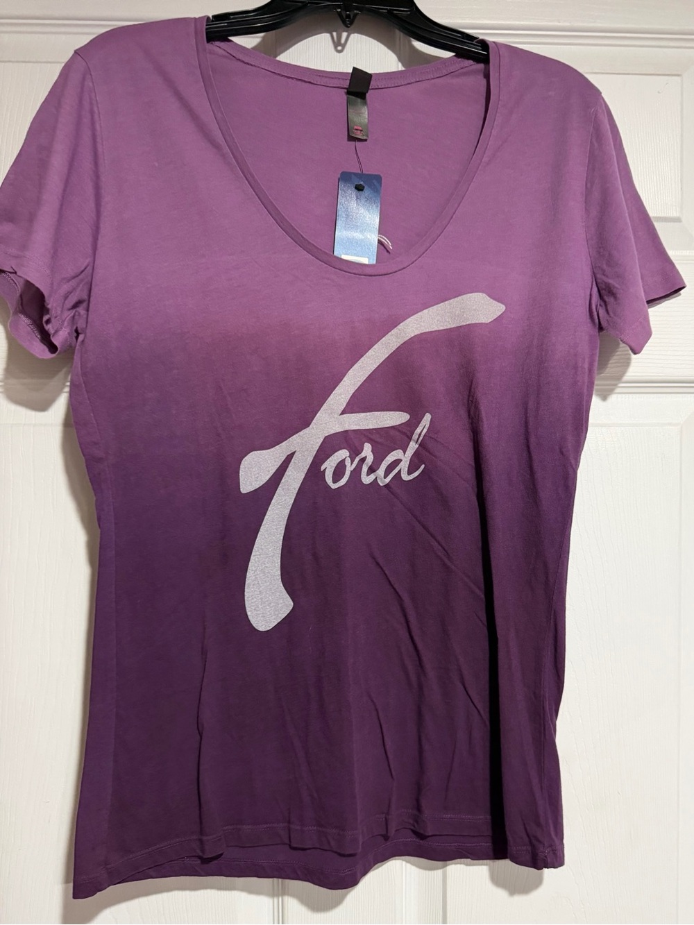 Ford Purple Ombre V-Neck Tee